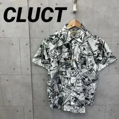 CLUCT クラクト 新聞柄グラフィックプリント シャツ L マルチカラーのサムネイル