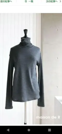 maison de R ウール100% ハイネック長袖のサムネイル