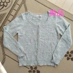 ニットカーディガンМ。超美品。アンゴラ入り