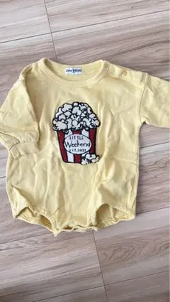 LittleWeekend しまむら　ポップコーンロンパース