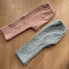 キルティングパンツ 2色セット　70〜80サイズ