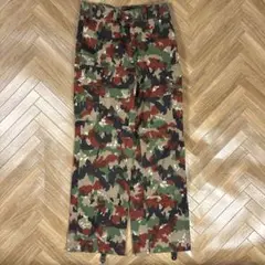 W31L31 80s Swiss Army M83アルペンカモカーゴパンツ 迷彩