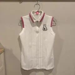 新品タグ付き archivio ノースリーブポロシャツ ホワイト サイズ40
