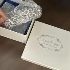 Love Tiara 　エレガントスワールティアラ　パール　ラブティアラ