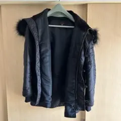 FULLCOUNTのN3Bダウンジャケット　 カラー:ブラック／サイズ:40