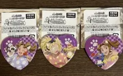 忍たま乱太郎　ナンジャタウン　ハート型缶バッジ弍　三木ヱ門　滝夜叉丸　タカ丸