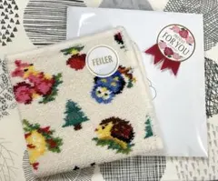 フェイラー　タオルハンカチ　ハイジフレンズフォレスト　アイボリー