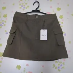 【GRL】インパン付きミリタリーミニスカート