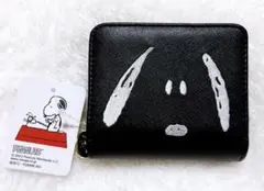 《新品・未使用・タグ付き》 PEANUTS スヌーピー♡二つ折り財布 ブラック