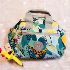 【新品タグ付き】Kipling２wayトートバッグ カラフルアニマル柄キプリングのサムネイル