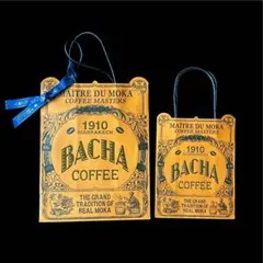 【ほぼ新品・シンガポールで購入】Bacha Coffee ショッパー中・小セット