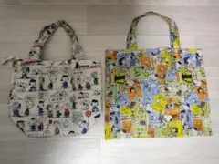 SNOOPY PEANUTS エコバッグ2枚セット