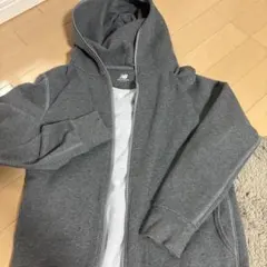 new balance フード付きパーカー S グレー
