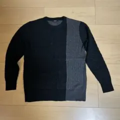 COMME CA MEN ケーブルニットセーター