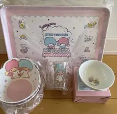 Little Twin Stars 食器セット トレー ボウル コップ - メルカリ