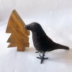カラス 鳥 ツリー 木 置物 北欧 雑貨 セット インテリア
