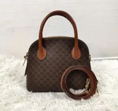 CELINE　ハンドバッグ　マカダム　トリオンフ　ミニ　2way PVC　レザー