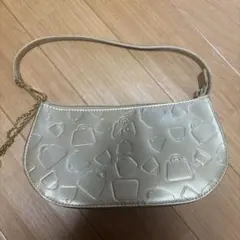 GAULTIER ゴルチエ バッグ ローズ型押し ホワイト系 - メルカリ