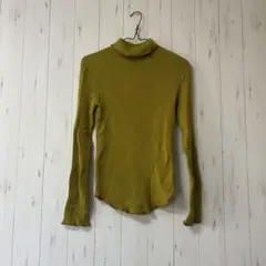 CIAOPANICTYPY オリーブグリーン タートルネックニット