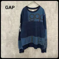 # GAP ギャップ　パッチワーク長袖トレーナー　トップス　スウェット