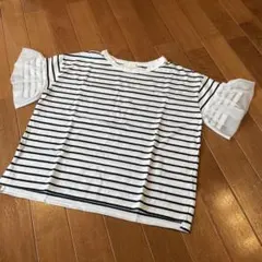 earth music & ecology ボーダーTシャツ 半袖 Fサイズ