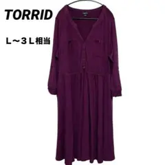 海外古着✨【TORRID】ギャザーワンピース / チュニックLL〜3L相当