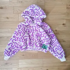 エイチアンドエム　H＆М　キッズ　キースヘリングボアジャケット　ショート丈140