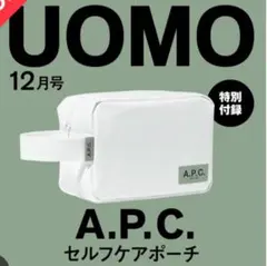 UOMO2024年12月号付録 A.P.C. セルフケアポーチ 3105
