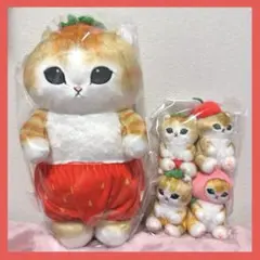 mofusand フルーツにゃん BIGぬいぐるみ マスコットぬいぐるみ セット