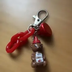 くまキーホルダー赤