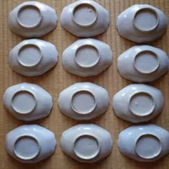 青白磁八角形小皿12個セット