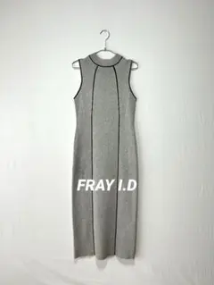FRAY I.D クロシェニットポロワンピース 完売品 - メルカリ