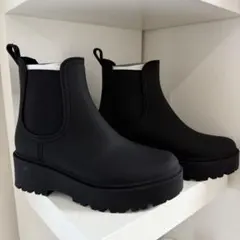 EVOL レインブーツ S ブラック 完全防水