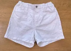 UNIQLO ホワイト デニム ハーフパンツ 140cm