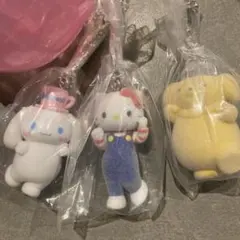 (3点セット)サンリオキャラクターズ ミニチュアチャーム ライブキャラクター