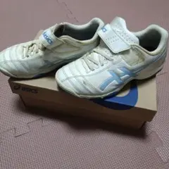asics フットサルシューズ ホワイト/ブルー　20.0