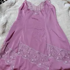 ピンク レースキャミソール