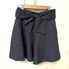 EASTBOY 附腰帶 深灰色 喇叭裙褲 已乾洗