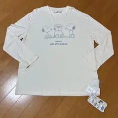 新品タグ付き　ピケ　スヌーピー オラフ ワンポイントロンTのサムネイル
