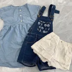 キッズ服 まとめ売り サイズ120 ワンピース 短パン 可愛い オシャレ