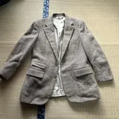 ウールチェックジャケット 古着