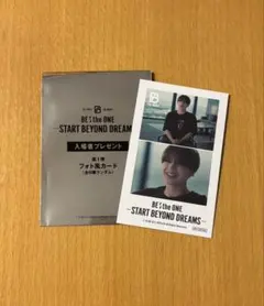 BE:FIRST MANATO マナト 映画 第1弾入場特典 フォト風カード