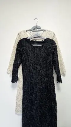 KCCO 黒 白 レースドレスセット