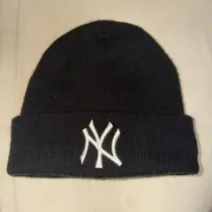 New Era NY ヤンキース ニット帽 ブラック