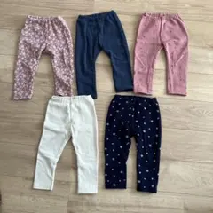 ユニクロ　90 ベビー　レギンスパンツ　裏起毛