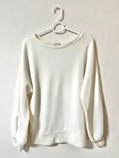 GLOBAL WORK トレーナー　スウェット　Mサイズ　アイボリー