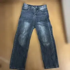 ダークブルー ストレートレッグデニム S