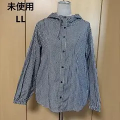 未使用　XL フードパーカー　羽織　トップス