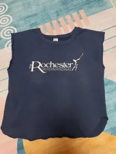 Champion古着スエットリメイクベスト、タンクトップネイビーUSA製