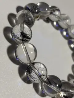 希少】ブルーミネラルクォーツ ブレスレット 12mm 高透明 - メルカリ
